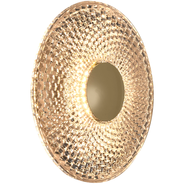 Bilby Brass & Crystalline 5W CCT 150mm Wall Light