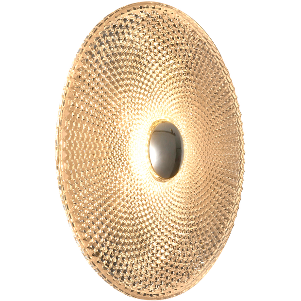 Bilby Chrome & Crystalline 5W CCT 300mm Wall Light