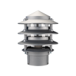 bl 100 three tier bollard head e27 garden light powder coated finish