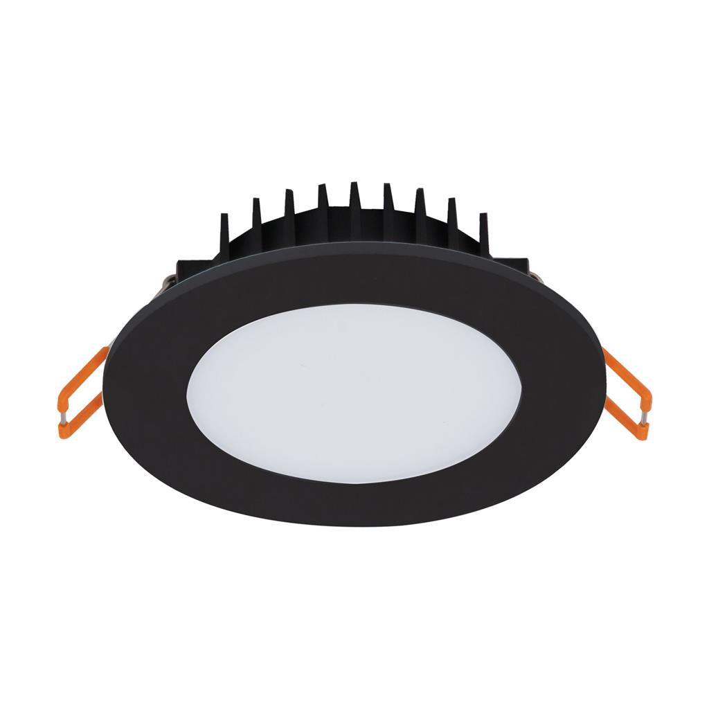 bliss 10 round 10w recessed dimmable led tricolour bliss 10 blk