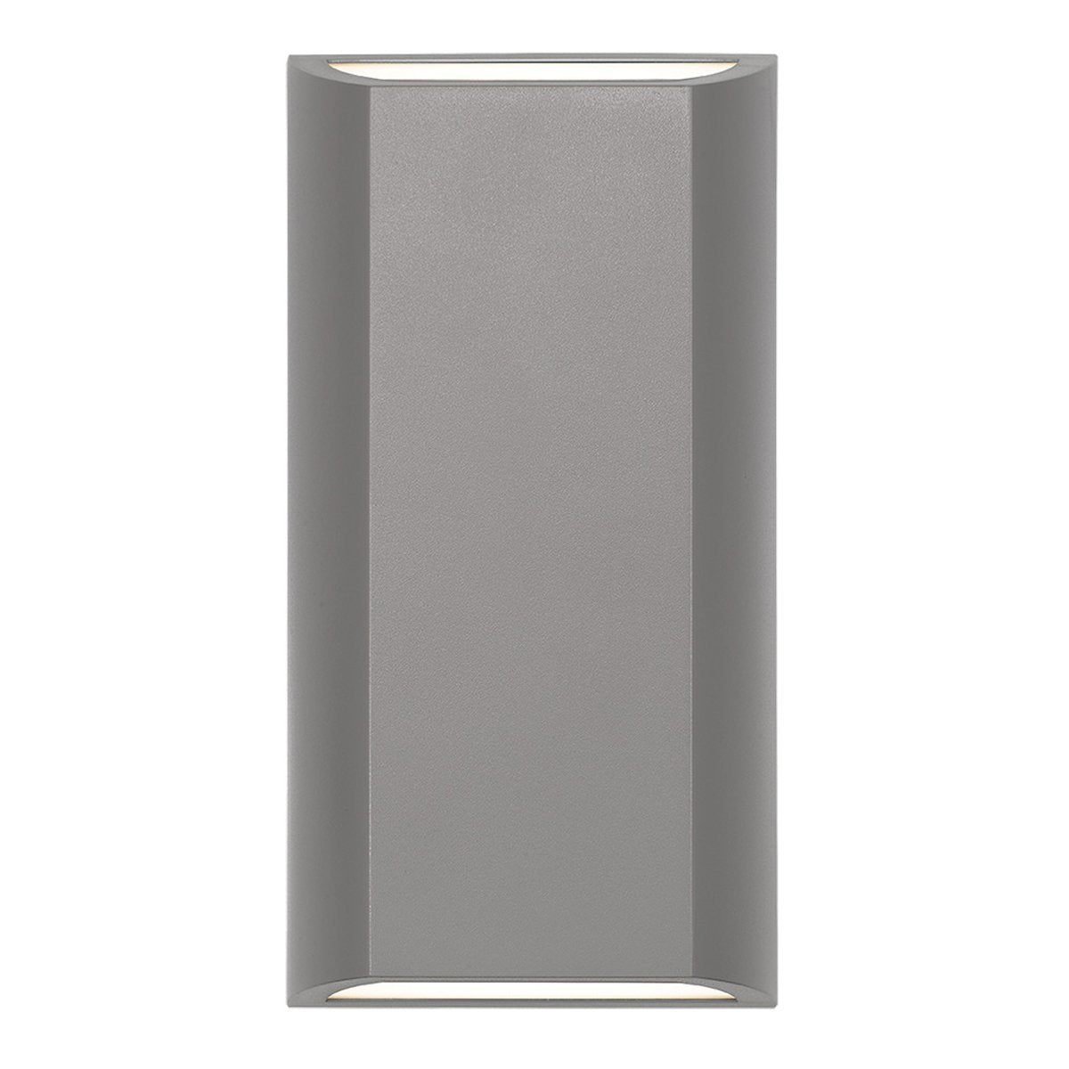 Bloc IP65 8 Watt Tri-Colour LED Up and Down Exterior Wall Light in Silver