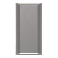 Thumbnail for Bloc IP65 8 Watt Tri-Colour LED Up and Down Exterior Wall Light in Silver