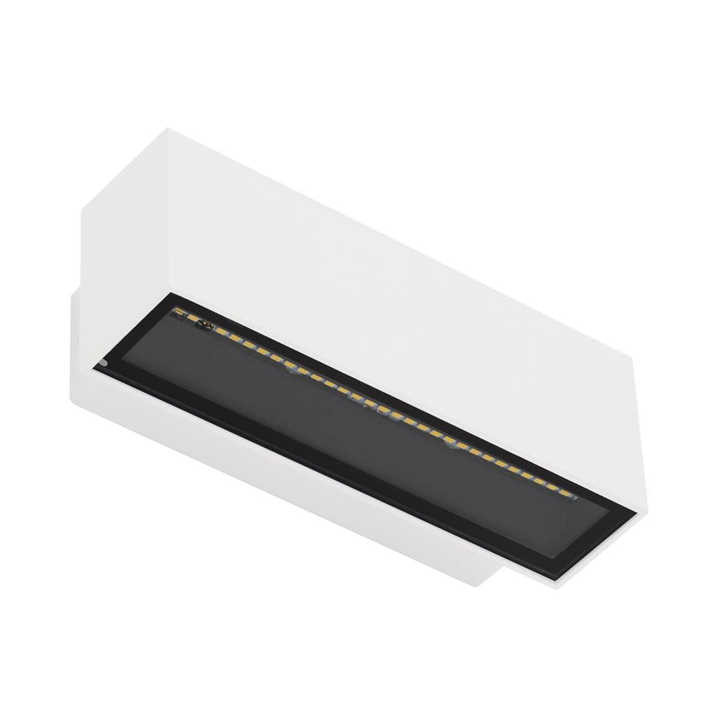 block 12 240v 12w two way led wall light white 3000k