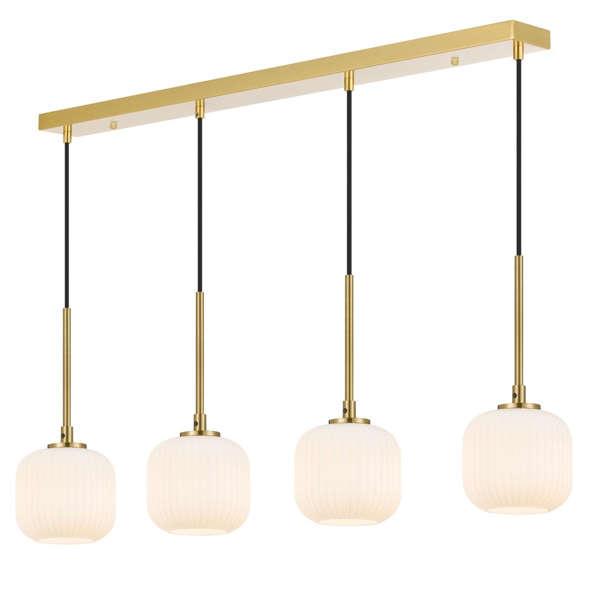 Bobo 4 Light Bar Pendant Light in Antique Gold