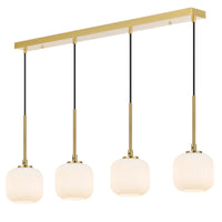 Thumbnail for Bobo 4 Light Bar Pendant Light in Antique Gold