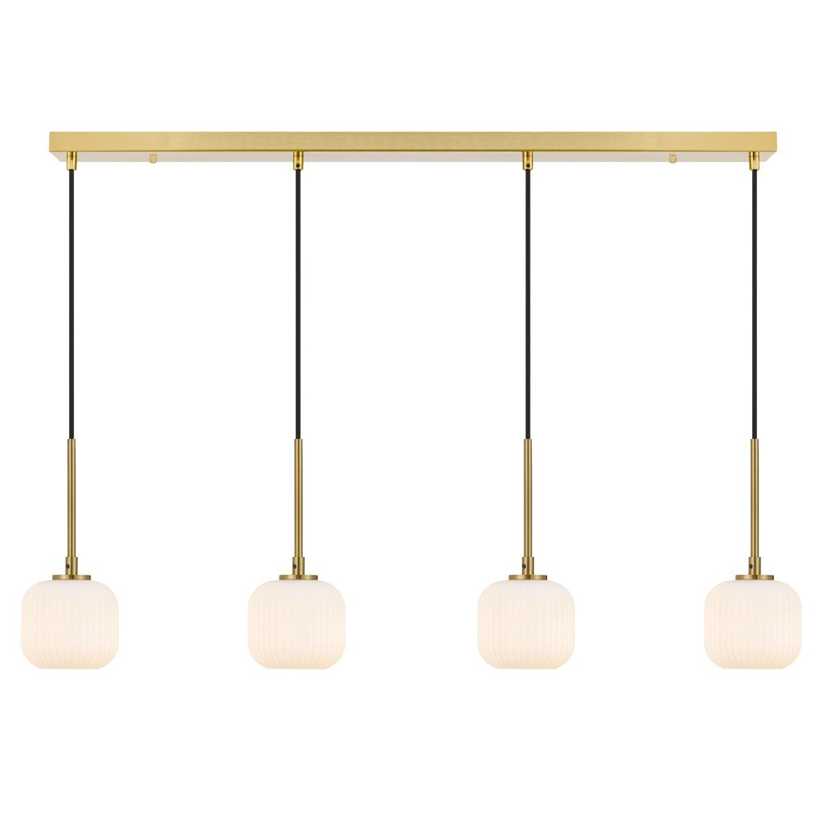 Bobo 4 Light Bar Pendant Light in Antique Gold