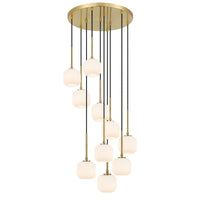 Thumbnail for Bobo 10 Light Cluster Pendant Light in Antique Gold