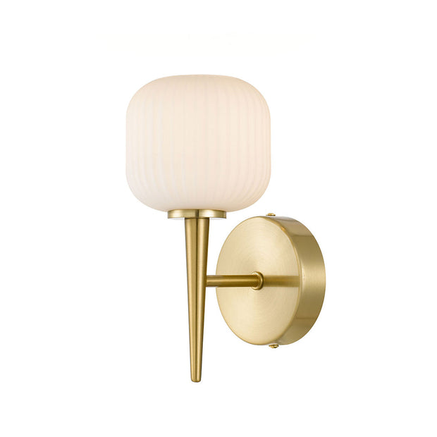 Bobo Black/Smoke or Antique Gold/Opal  Wall Light