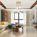 Bobo Black/Smoke or Antique Gold/Opal  5 Light Pendant