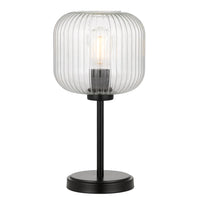 Thumbnail for Bobo 1 Light Table Lamp in Black with Matt Opal Glass