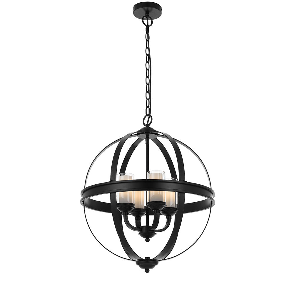 Bodum Nickel or Black 4 Light Pendant