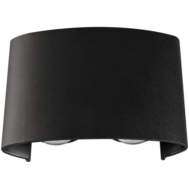 Bold Multi-beam Exterior Wall Light LED 4W TRI Colour Non-dimmable Black IP65