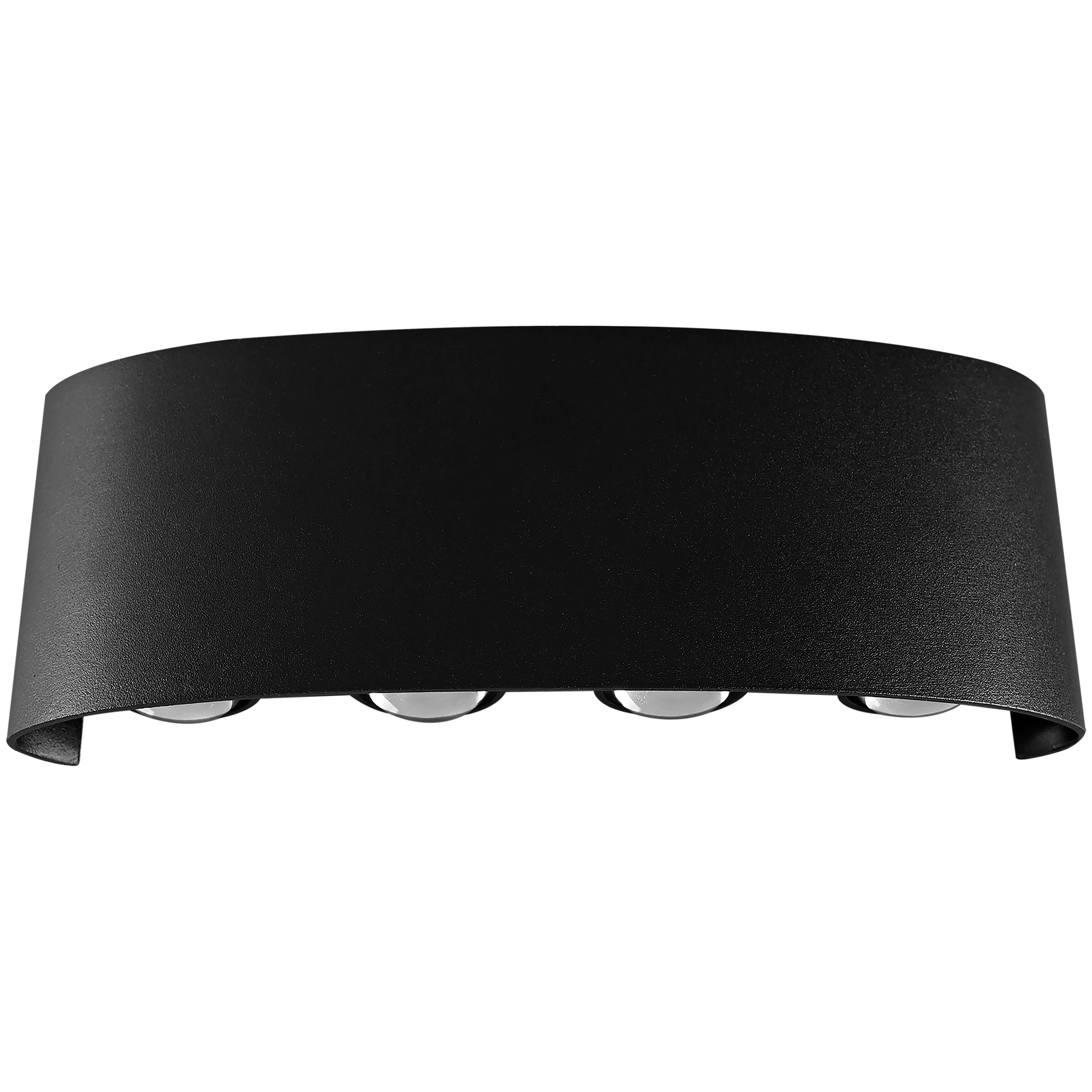 Bold Multi-beam Exterior Wall Light LED 8W TRI Colour Non-dimmable Black IP65