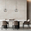 Bondi 30 Black & Smoke Glass 30cm Pendant