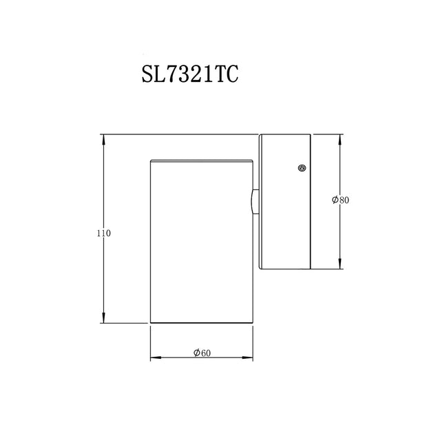 Bondi II Aluminium 5W 3CCT IP65 Fixed Down Exterior