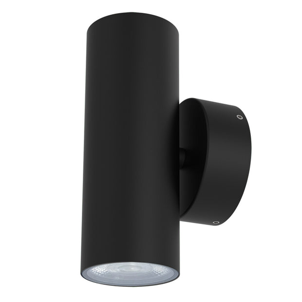 Bondi II Tri-Colour LED Up Down Wall Light 2X5W 3/4/6K IP65 Black
