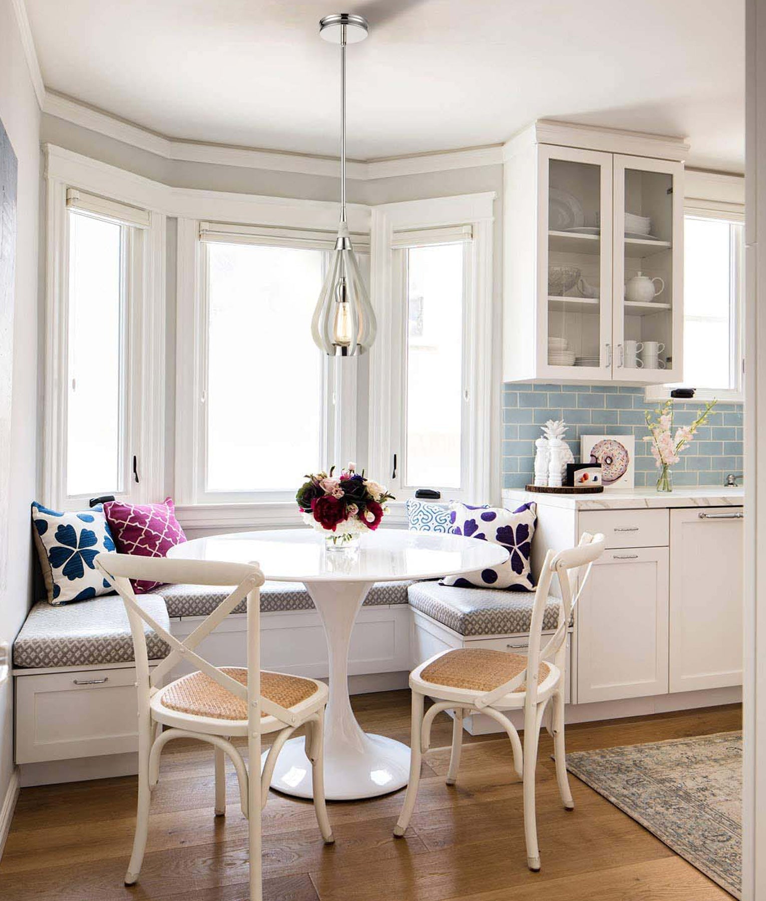 BONITO: Rustic Small Taupe / Winter Moss Wood Tear Drop Pendant Light