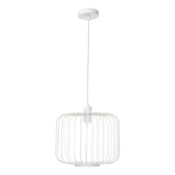 Bonn 1 Light Pendant White