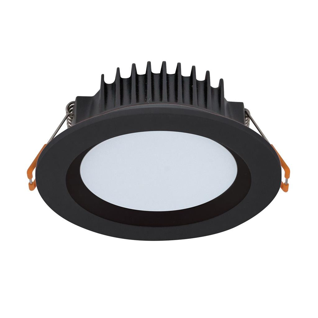 boost 10 round 10w recessed dimmable led tricolour boost 10 blk