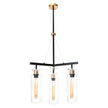 Bourne 3 Light Pendant Black