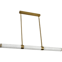 Thumbnail for Bower Alabaster & Brass 36W 1232mm CCT LED Linear Pendant