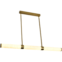 Thumbnail for Bower Alabaster & Brass 36W 1232mm CCT LED Linear Pendant