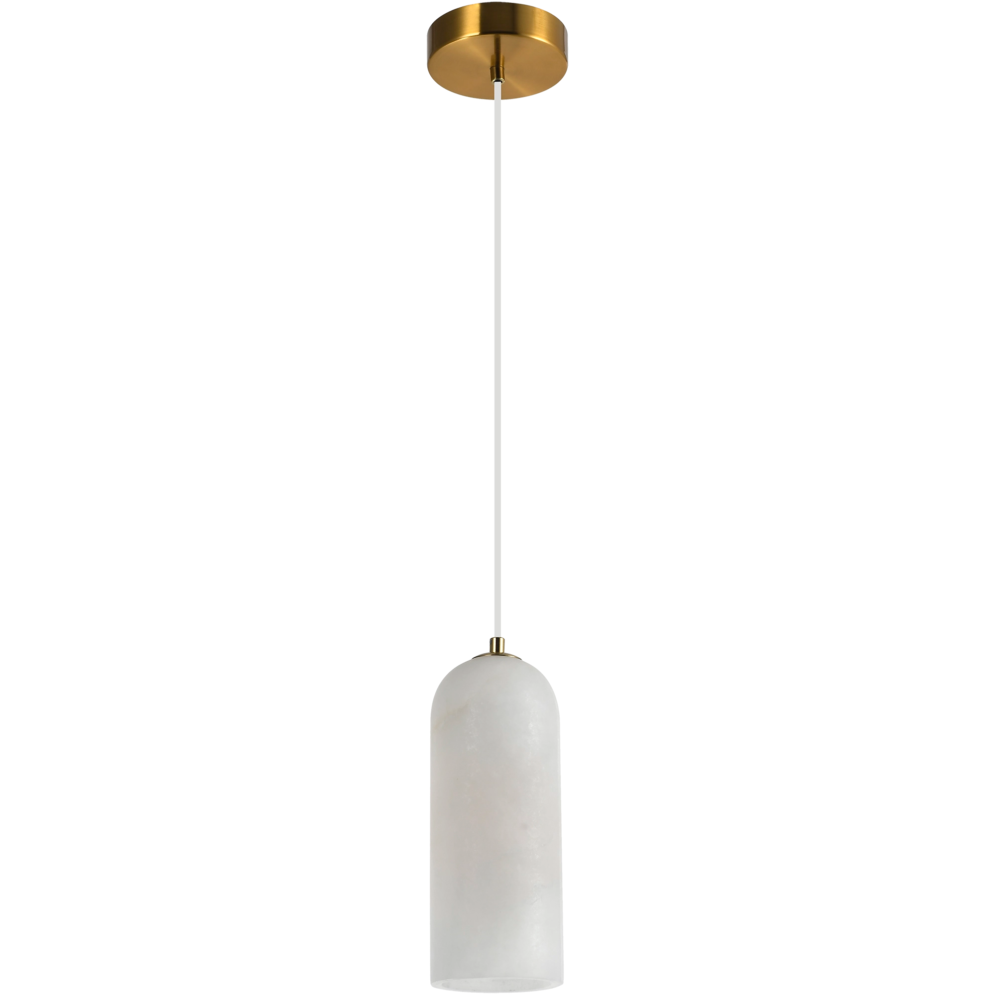 Bower Alabaster & Brass E27 100mm  Pendant