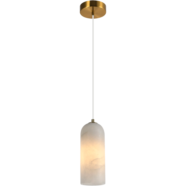 Bower Alabaster & Brass E27 100mm  Pendant