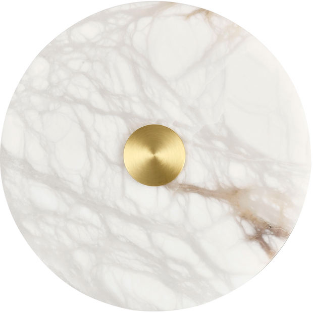 Bower Alabaster & Brass 15W 250mm CCT LED Wall Light