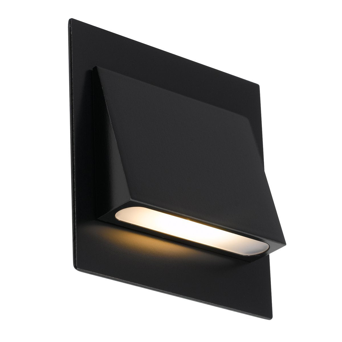 Brea 3 Watt LED Square Stair Light in Black