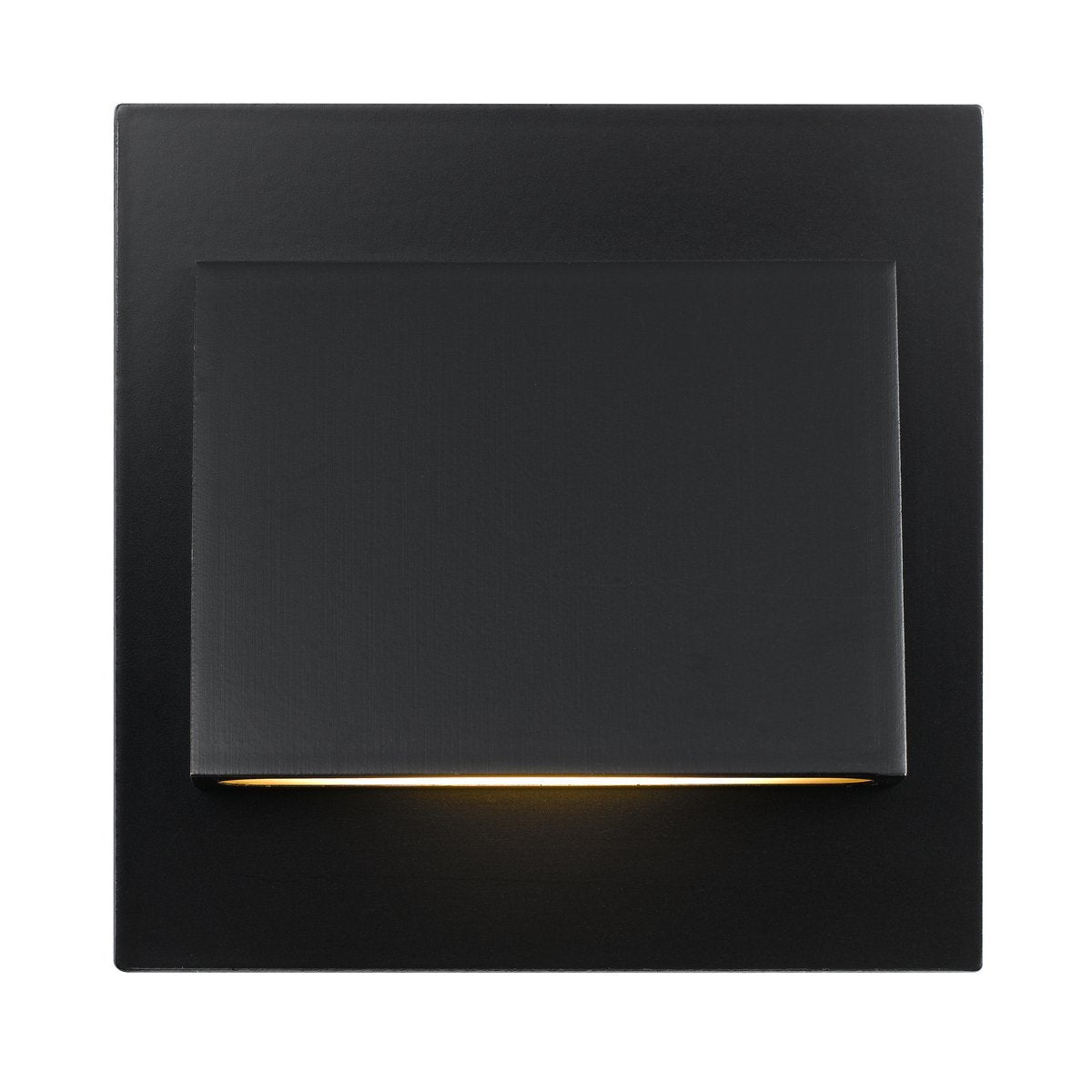 Brea 3 Watt Warm White LED Square Stair Light in Black