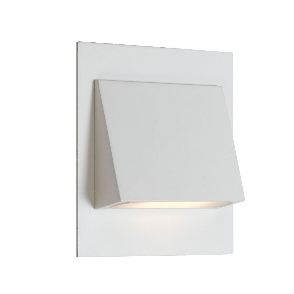 Brea 3 Watt LED Square Stair Light in White