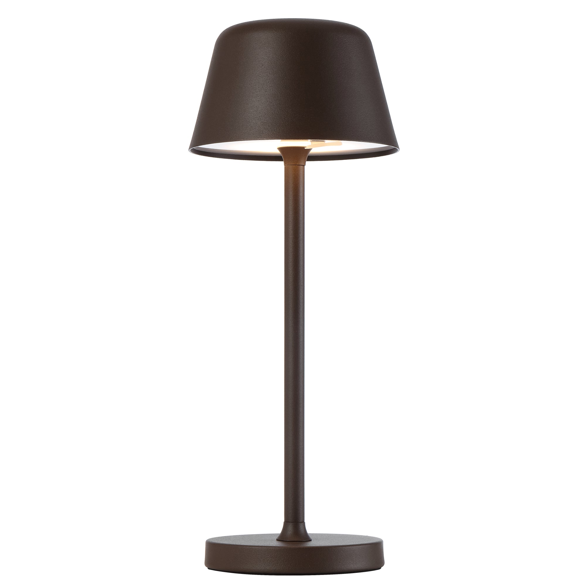 Briana White, Brown or Green 3W 3CCT Rechargeable Table Lamp