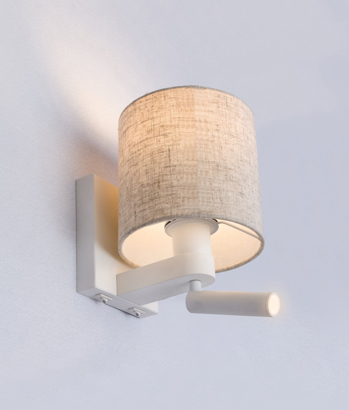 BRIGHTON: City Series E27 Interior Wall Lamp With Adjustable LED Reading Lights