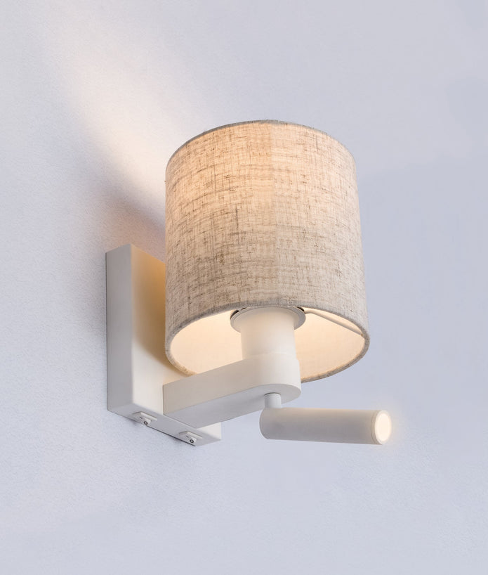 BRIGHTON: City Series E27 Interior Wall Lamp With Adjustable LED Reading Lights