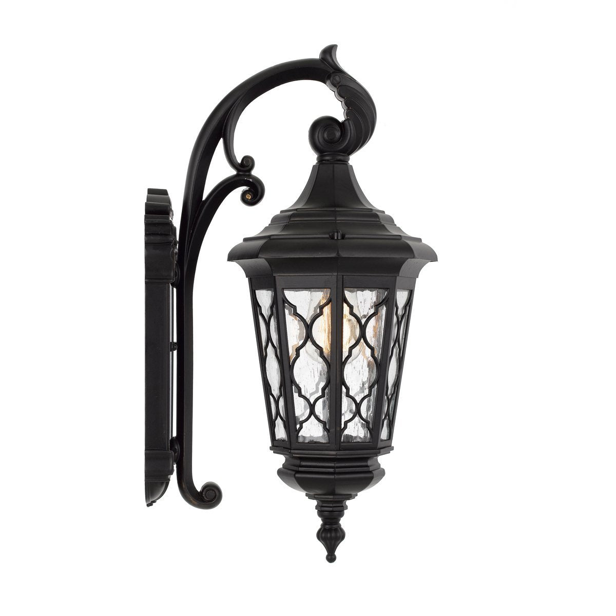 Brinley Large IP44 Exterior Wall Light in Black