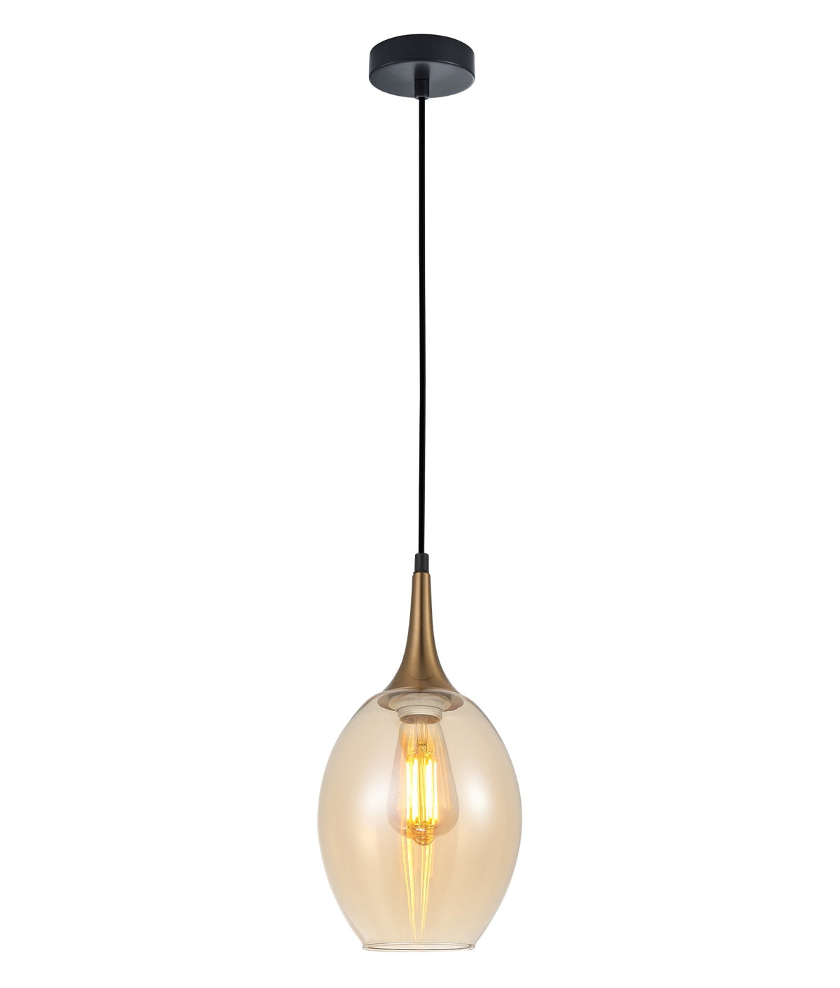 BROTE: Retro Interior Bronze Wine Glass Shape Pendant Lights