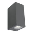 Cougar Charcoal Brugge Exterior Up down Wall Light IP44