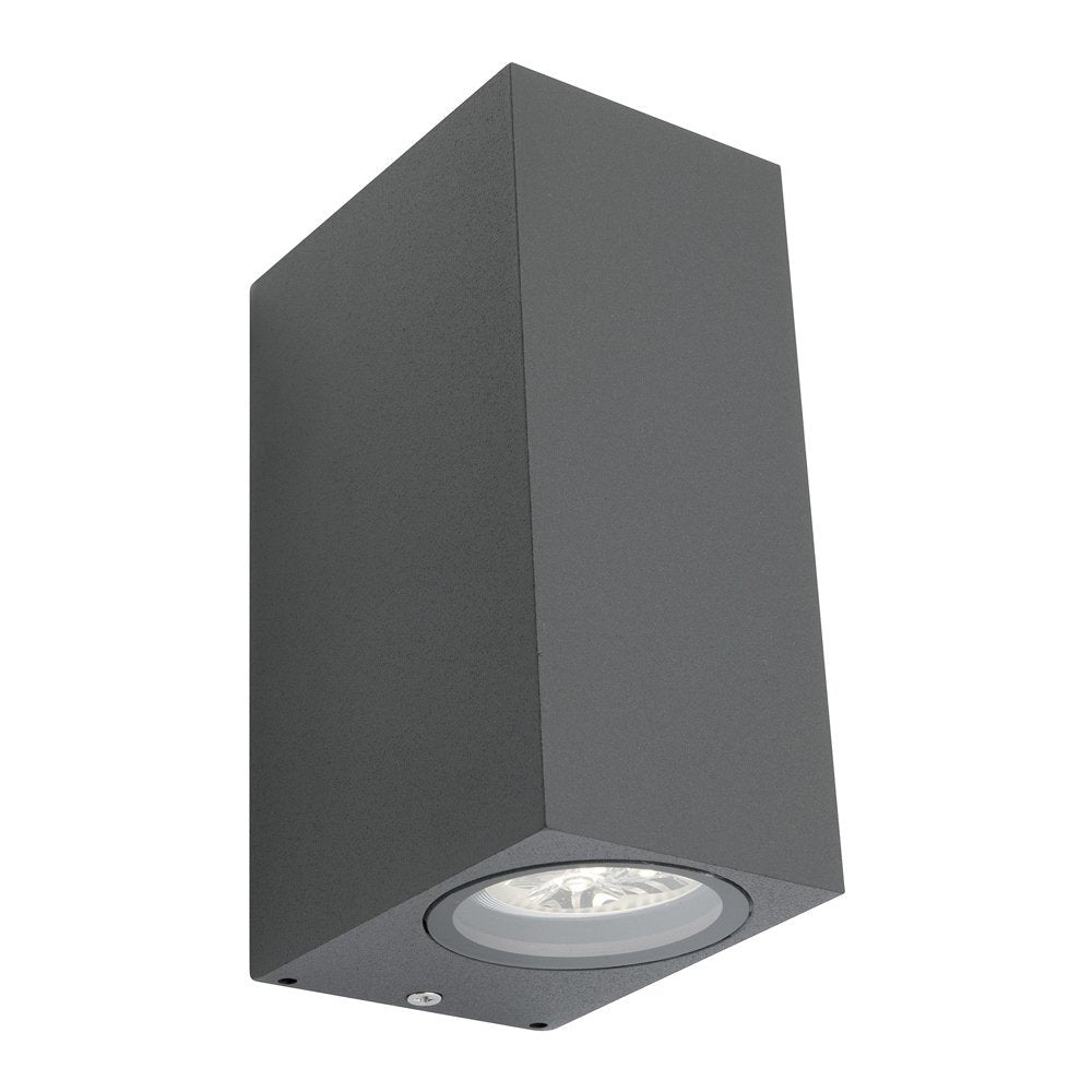 Cougar Charcoal Brugge Exterior Up down Wall Light IP44