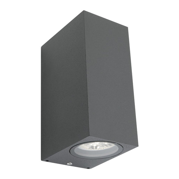 Cougar Charcoal Brugge Exterior Up down Wall Light IP44