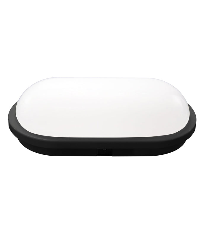 BULK: Oval LED Exterior Bulkhead Lights with Optional Cage IP65