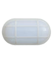 BULK: Oval LED Exterior Bulkhead Lights with Optional Cage IP65
