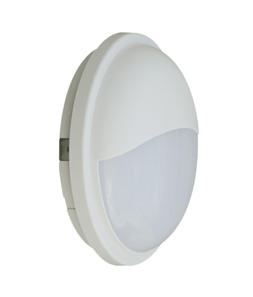 Bulk Round Eyelid 20 watt Warm White LED Bunker Light in White