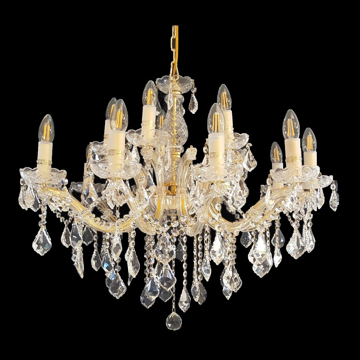 Buckingham 790mm Crystal Gold Chandelier | Lighting Empire