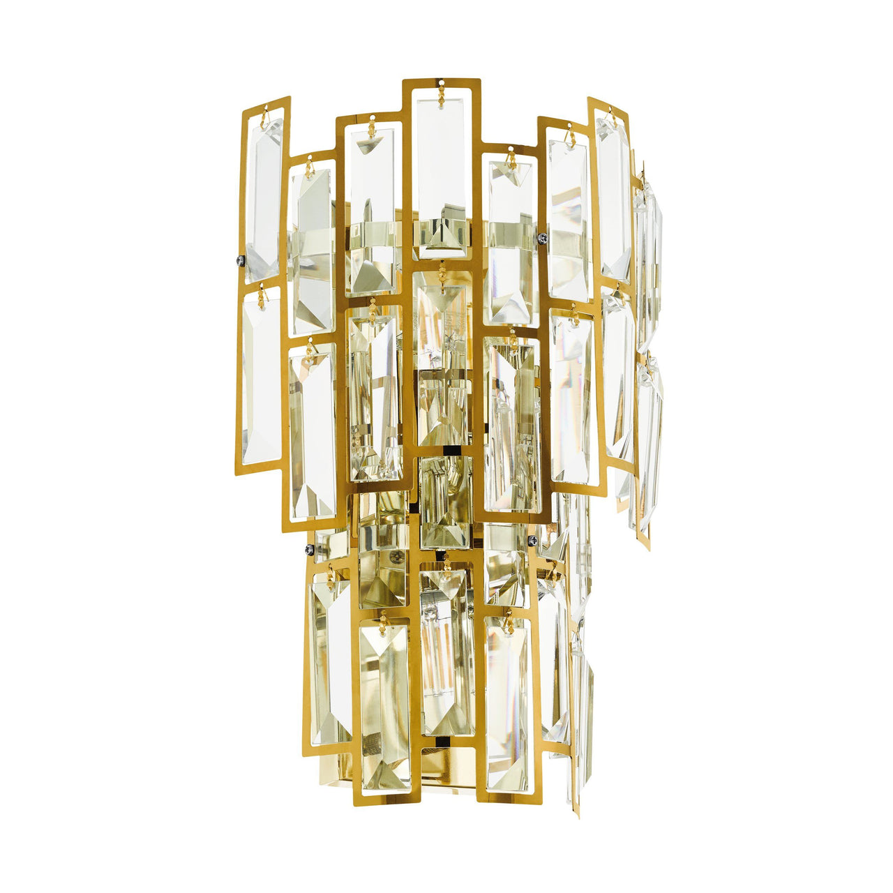 Calmeilles Wall Light 3X25W E14 Brass/Crystal