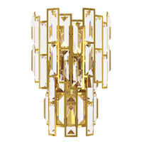 Thumbnail for Calmeilles Wall Light 3X25W E14 Brass/Crystal