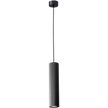 Canary Black with Black Cord 300mm GU10 Ribbed Pendant