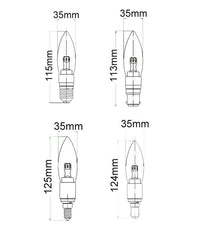 Thumbnail for Candle LED Dimmable Globes Clear / Frosted Diffuser (4W)