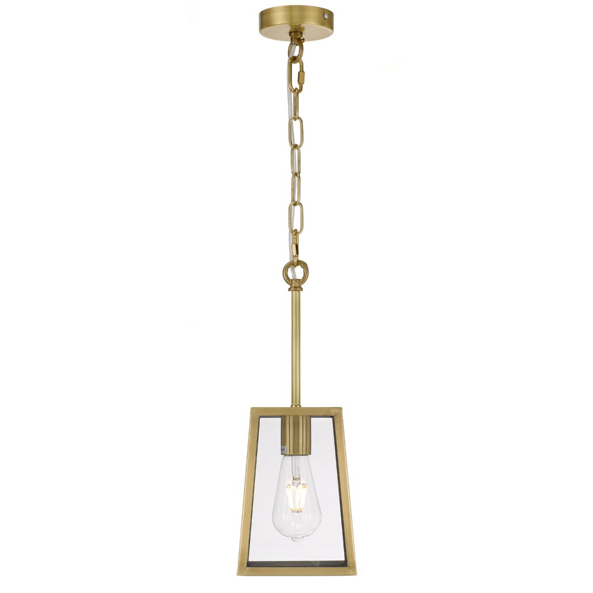 Cantena 150mm IP43 Antique Brass Exterior Pendant Light