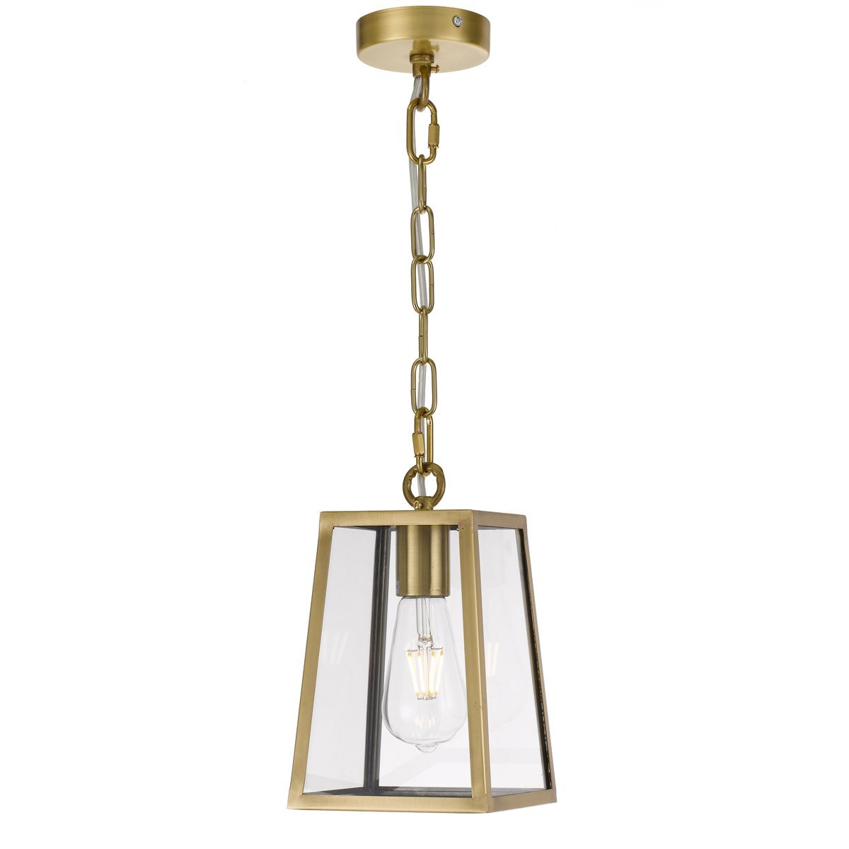 Cantena 150mm IP43 Antique Brass Exterior Pendant Light